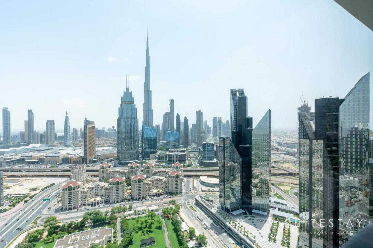 Breathtaking Panoramic Burj Khalifa Skyline View Suite Дубай Экстерьер фото